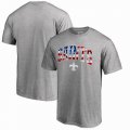 New Orleans Saints Pro Line by Fanatics Branded Banner Wave T-Shirt - Heathered Gray