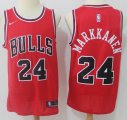 Nike Chicago Bulls #24 Lauri Markkanen red basketball jersey