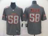 Nike Broncos #58 Von Miller gray fashion Color Rush Limited Jerseys