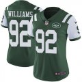 Women Nike New York Jets #92 Williams Green Color Rush Limited Jersey