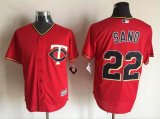 Minnesota Twins #22 Miguel Sano red baseball jersey