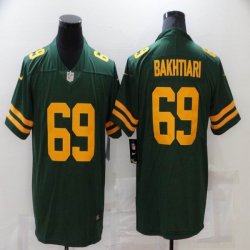 Packers #69 David Bakhtiari Nike green Color Rush Limited Jersey-XD