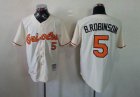 Baltimore Orioles B.ROBINSON 5# beige MLB Jerseys