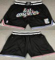 Los Angeles Clippers black nba shorts city version-XD