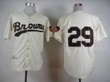 St.Louis Browns #29 Satchel Paige Cream throwback mlb Jerseys