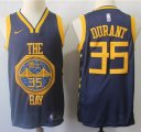 Golden State Warriors #35 Kevin Durant blue nike nba jerseys -S8