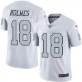 Oakland Raiders #18 Andre Holmes Nike White Color Rush Limited Jersey