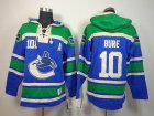 Vancouver Canucks #10 Pavel Bure blue NHL Hooded Sweatshirt