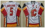 Reebok Calgary Flames #5 Mark Giordano white nhl Jersey C patch