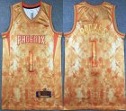 Nike Phoenix Suns #1 Devin Booker yellow NBA basketball Jersey-TY