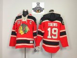 Chicago Blackhawks #19 Jonathan Toews Red hockey Jersey