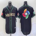 2023 World Cup Mexico blank black new majestic MLB baseball Jerseys-BD 49