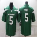 Nike New York Jets #5 Mike White green Color Rush Limited Jersey-BD