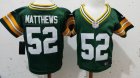 Nike Green Bay Packers 52 Clay Matthews green nfl children jerseys