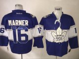 Reebok Mitch Marner #16 Toronto Maple Leafs Blue 2017 Centennial Classic Premier Player Jersey