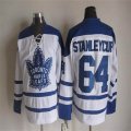 2015 Maple Leafs #64 Stanley Cup White CCM Throwback Third Stitched NHL Jersey