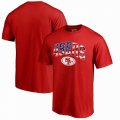 San Francisco 49ers NFL Pro Line by Fanatics Branded Banner Wave T-Shirt - Red