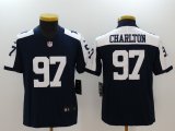 Youth Nike Dallas cowboys 97 Charlton Blue white Color Rush Limited Jersey