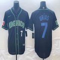 2023 World Cup Mexico #7 Julio Urias black majestic baseball jerseys 27