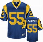 St.Louis Rams 55 LAURINAITIS blue nfl Jersey