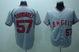 Los Angeles Angels 57 Francisco Rodriguez gray jersey