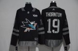 San Jose Sharks Joe Thornton #19 black 2017 Centennial Classic Premier Player Jerseys