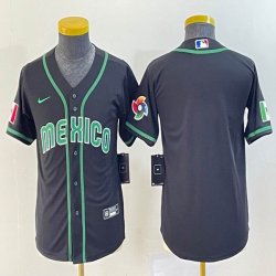 Women 2023 World Cup Mexico blank black majestic MLB baseball Jerseys-BD 13