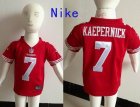 Nike San Francisco 49ers 7 Colin Kaepernick Game Red NFL Children Jerseys