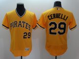 2016 Pittsburgh Pirates #29 Cervelli yellow Flexbase Authentic Collection Jersey