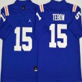 Jordan Florida Gators Tim Tebow #15 blue College Football Jersey-PNS