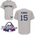 Boston Red Sox 15# Dustin Pedroia Road Jersey