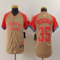 Youth Nike Baltimore Orioles #35 Adley Rutschman Cream 2024 MLB All-Star jersey