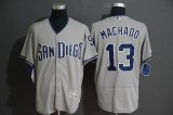 San Diego Padres #13 Manny Machado gray Flexbase Authentic Collection Jersey