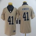 Youth Nike New Orleans Saints #41 Alvin Kamara Yellow NFL Jersey Inverted version