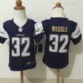 San Diego Chargers #32 Eric Weddle dark blue Nike Children Jerseys