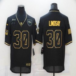 Nike Denver Broncos #30 Phillip Lindsay throwback black Salute To Service Limited Jersey-BD