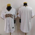 Women Nike San Diego Padres white MLB baseball jerseys-BD