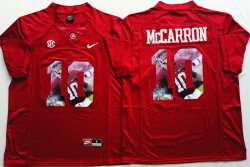 Alabama Crimson Tide #10 AJ McCarron red college football jersey