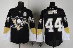 NHL Pittsburgh Penguins #44 Orpik Black Jersey A patch