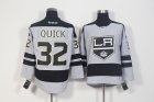 Reebok Los Angeles Kings #32 Jonathan Quick gray nhl hockey Jersey