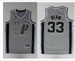 San Antonio Spurs Boris Diaw 33 gray nba jerseys