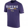 Baltimore Ravens Nike Sideline Legend Staff Performance T-Shirt - Purple