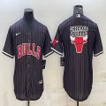 Nike Chicago Bulls #23 Michael Jordan black NBA basketball Jersey with shorts sleeves-BD 01