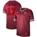 Nike Los Angeles Angels #17 Shohei Ohtani red throwback baseball jersey