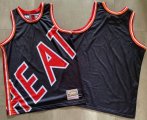 Miami Heat blank black throwback nba jersey-LT