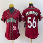 Youth 2023 World Cup Mexico #56 Randy Arozarena red majestic baseball jerseys 05