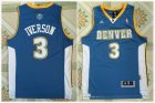 Denver Nuggets #3 Allen Iverson Blue NBA basketball Jerseys