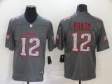 Nike Tampa Bay Buccaneers #12 Tom Brady gray fashion Color Rush Limited jersey