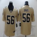 Nike New Orleans Saints #56 Demario Davis yellow Color Rush Limited Jersey-BD