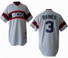 Chicago White sox Baines 3# white mlb jersey